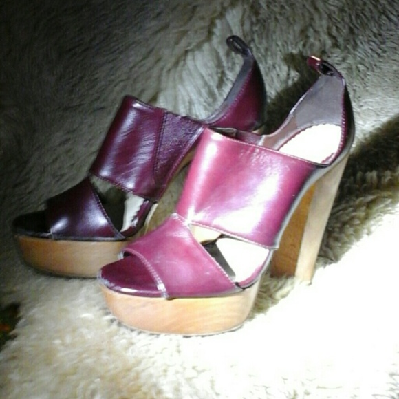 Stella McCartney Shoes - Stella McCartney Platform Burgundy Vegan Leather 8
